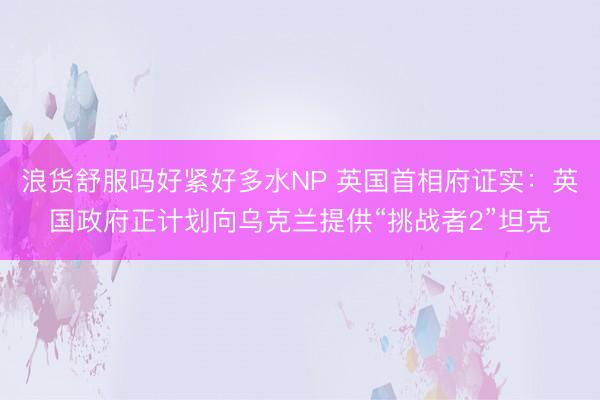 浪货舒服吗好紧好多水NP 英国首相府证实：英国政府正计划向乌克兰提供“挑战者2”坦克