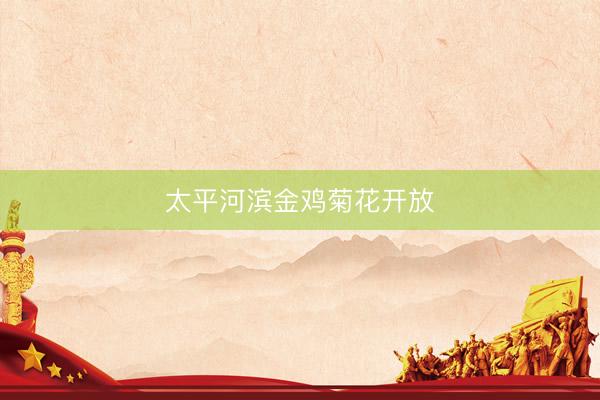 太平河滨金鸡菊花开放