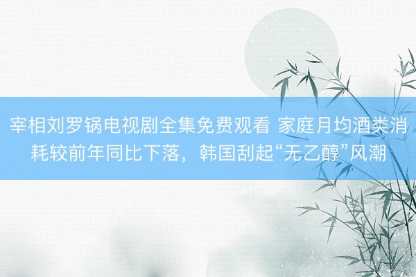 宰相刘罗锅电视剧全集免费观看 家庭月均酒类消耗较前年同比下落，韩国刮起“无乙醇”风潮